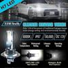 2pcs H7 Led Headlight Bulb Kit Car Fog Light Bulbs High Low Beam 110w 30000lm Super-bright 6000k White Led Lights For Vehicles(epa13)
