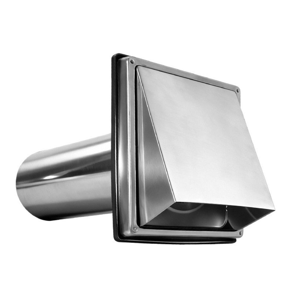 1PC Home Vent Cover Stainless Steel 4-Inch Conical Vent Cover Windproof Rainproof Home Heating Cooling Vents HVAC Accessories