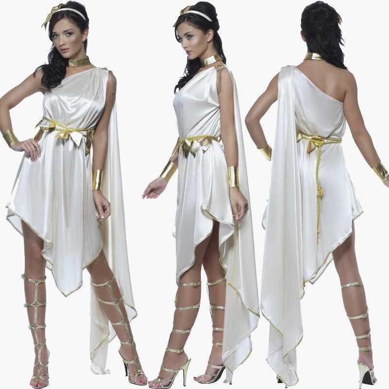 Halloween stage costume white Indian girl costume Muse Halloween white Muse flowing dress
