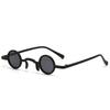 Vintage Rock Punk Man Sunglasses Classic Small Round Sunglasses Women Wide Bridge Metal Frame Black Lens Eyewear Driving 2023