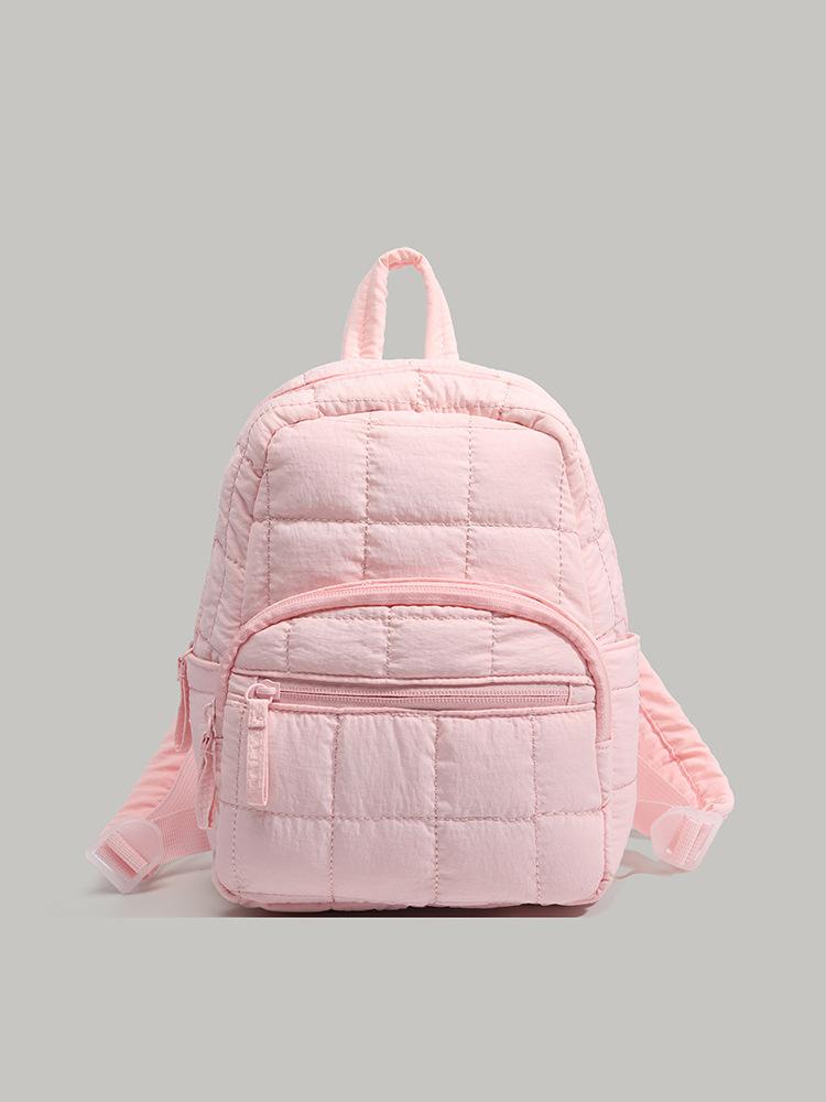

Niche lightweight and simple backpack bag female Korean sweet style student class schoolbag going out versatile portable backpack розовый