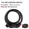 Five-Digit Combination Bicycle Lock: Portable Anti-Theft Steel Cable for Bikes and Electric Vehicles.