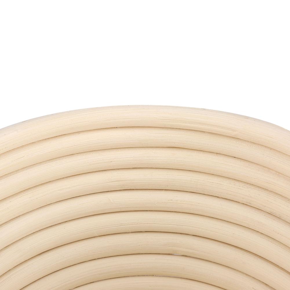 European style Cane Round Bread Dough Rising Rattan Basket 18 x 9 cm