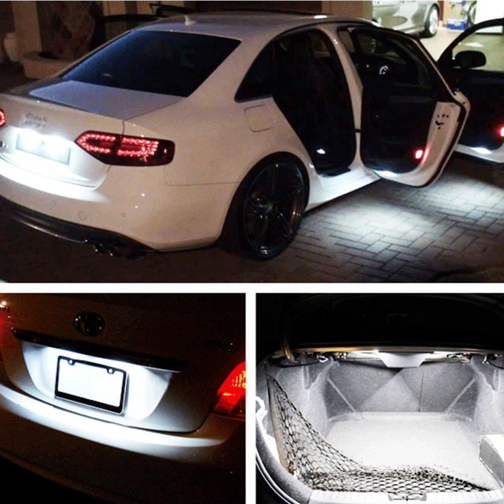 HooMoo T10 LED Position LED White 6000K High Brightness High Spec LED Vehicle Inspection 2pcs /1W Room Lamp/License Plate Light