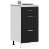 Kitchen Base Cabinet Black Oak Effect 40 x 46 x 81.5 cm