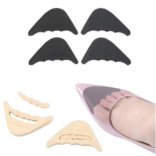 BONU Toe Cushions (2 Pairs, 4 Pieces) - Toe Support, Prevents Squeaking, Blisters, Calluses, and Blisters, Shoe Insoles, Shoe Size Adjustment, and Loo