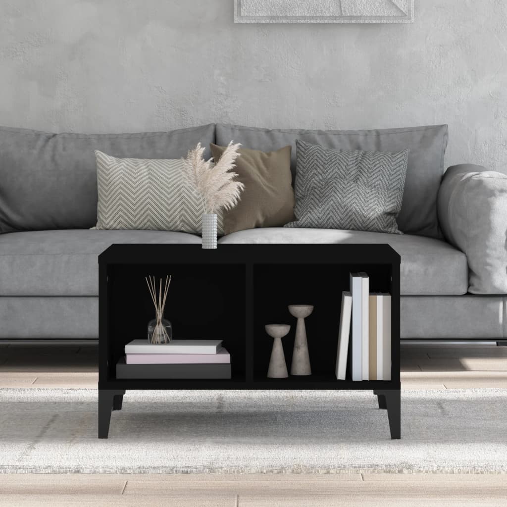 Coffee Table, Black, 60x50x36.5 Cm, Wood-based Material