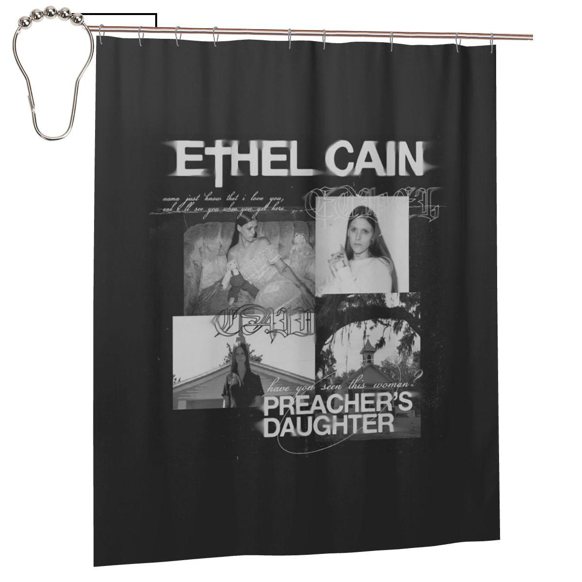

Ethel Cain Singer Album Music Tour Shower Curtain Bathroom Polyester Waterproof Bath Curtains With Hooks W60H190(CM)-1 Pcs