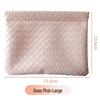 Portable Makeup Bag with Lipstick, Data Cable, Bluetooth Headset, Charger, and Key Storage; Automatic Closure Spring Sheet Design