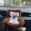 For Labubu Cartoon Plush Safety Seat Cute Doll Air Outlet Aromatherapy Decoration High-Grade Car Interior Decoration Accessories