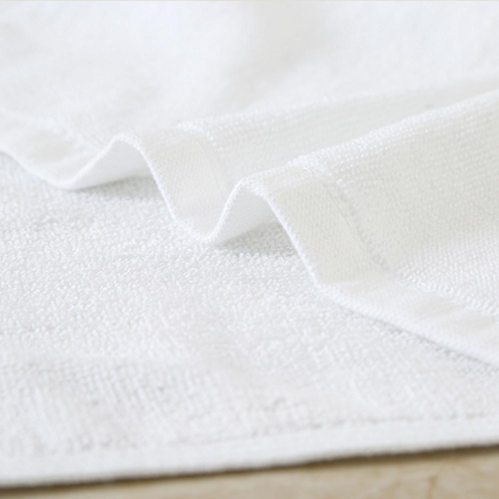 70CMX140CM White Cotton Towel Super Absorbent Lightweight Washcloth for Hotel Home Bathroom Spa Gym