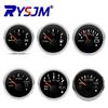 52mm Auto Zeigerinstrumente Rote Hintergrundbeleuchtung Kraftstoffstandsanzeige Öldruck Wasserstand Abwasserzähler Voltmeter 12V 24V für Auto Boot