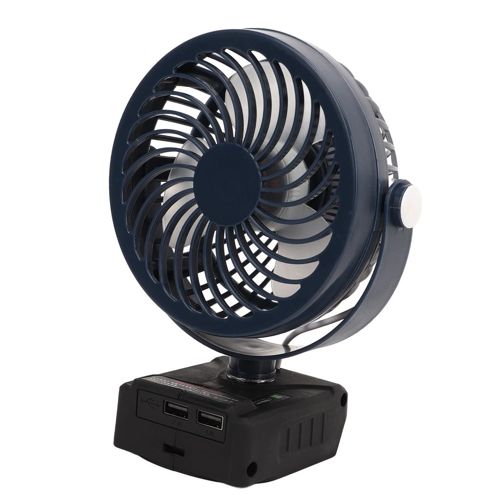 5in Cordless Fan Rechargeable Desk Fan Battery Powered Small Electric Fan with 2 USB Charging Ports