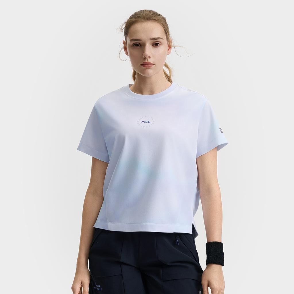 New FILA Fitness Series T Shirt Women's All Over Print ZA A11W521120F-ZA