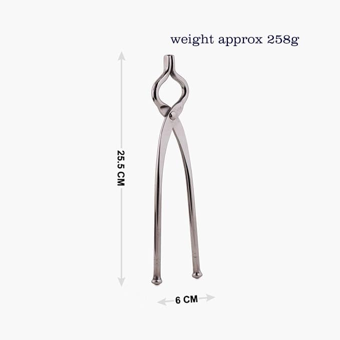 RSINC Stainless Steel Pakkad | Tong  Easy Gripping Handle | Chimta | Pakkad Utility Holder (Silver) 1pc Stainless Steel Tong Pakkad