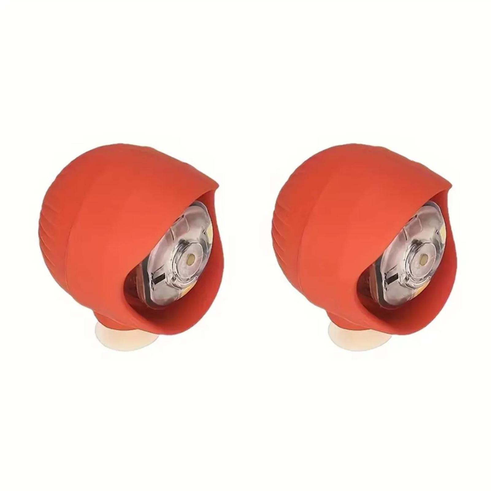 

2 шт. Водонепроницаемые светящиеся украшения для обуви, аксессуары для обуви Crocs, 3 режима освещения для кемпинга, прогулок с собакой, в подарок взрослым и детям оранжевый