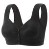 Seamless Ice Silk Bra for Mature Women Front Closure Fixed Cup Thin Tank Top Wireless Sports Bra Push Up Comfortable Supportive Underwear