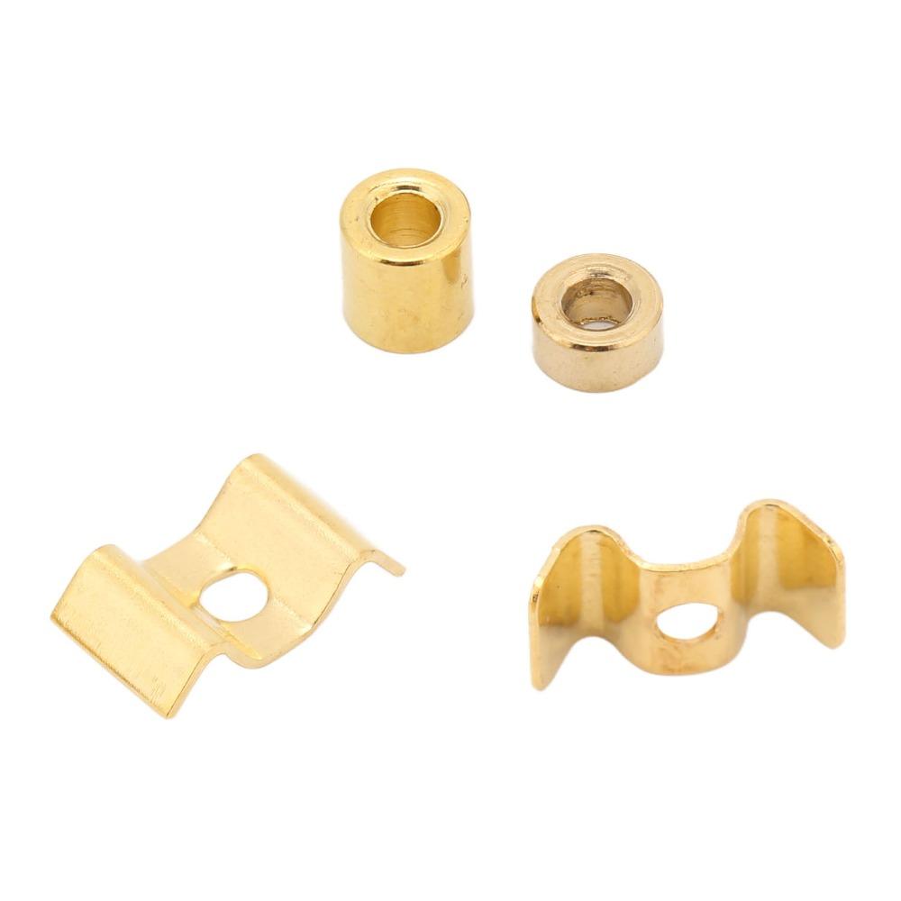 10Sets Metal Material Guitar String Retainer With Mounting Screws Guitar String Tree  For Guitar