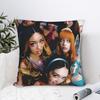 Katseye Kpop Stil Quadratische Kissenhülle Polyester Dekorative Kissenhülle Koreanischer Stil 45*45cm Kissenbezug Heimdekoration
