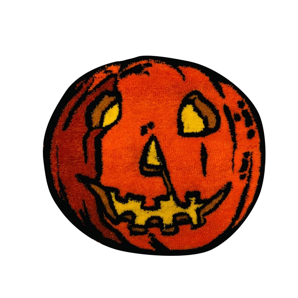 Halloween-Fußmatte für die Haustür im Freien, Parodie, lustige Fußmatte, rutschfeste Teppichdekoration, 60 x 60 cm