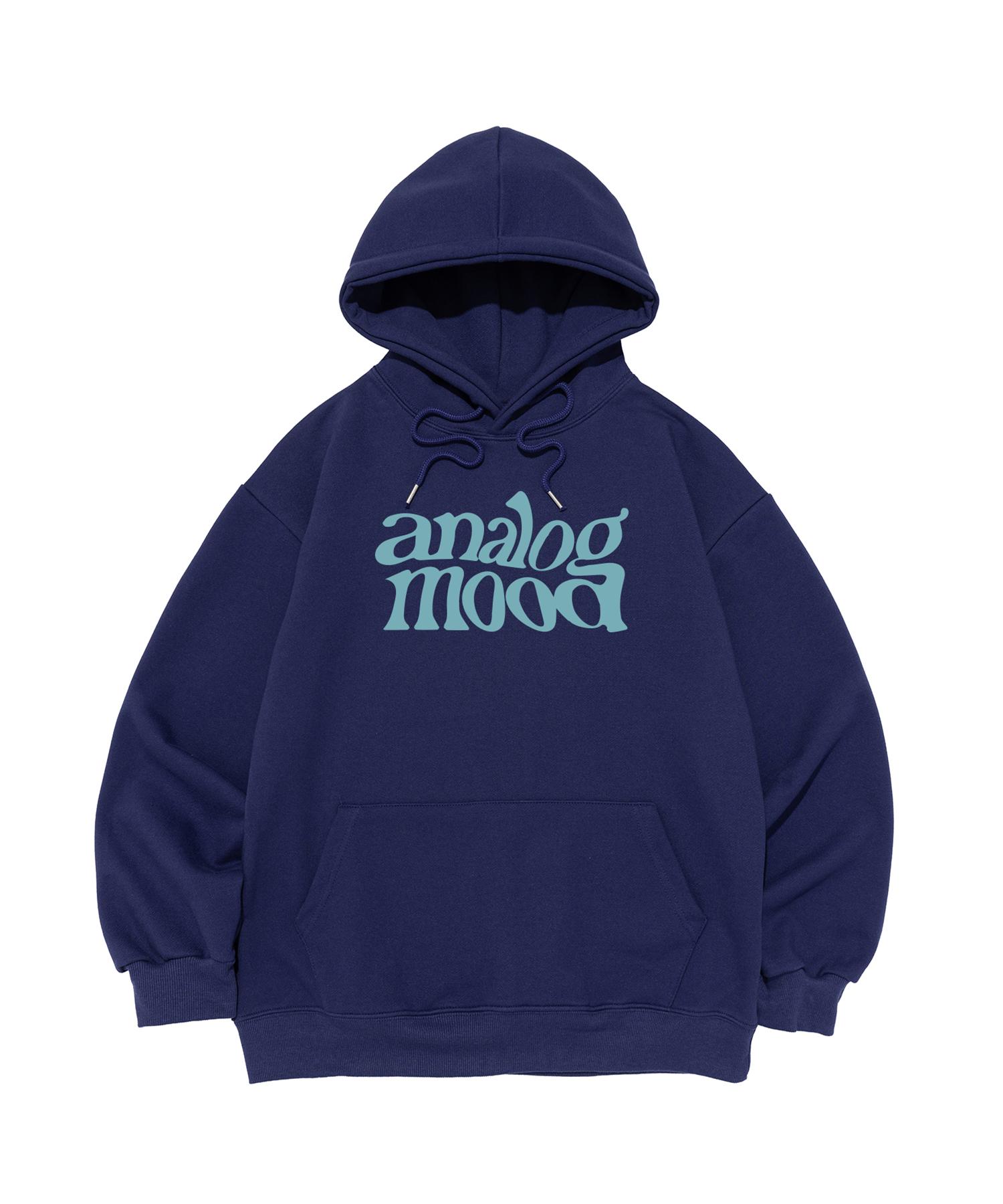 Analog Mood Wave Logo Hoodie (Blue) S