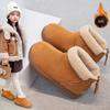 Girls Winter Fleece Lined Snow Boots Stylish Warm Cotton Shoes Korean