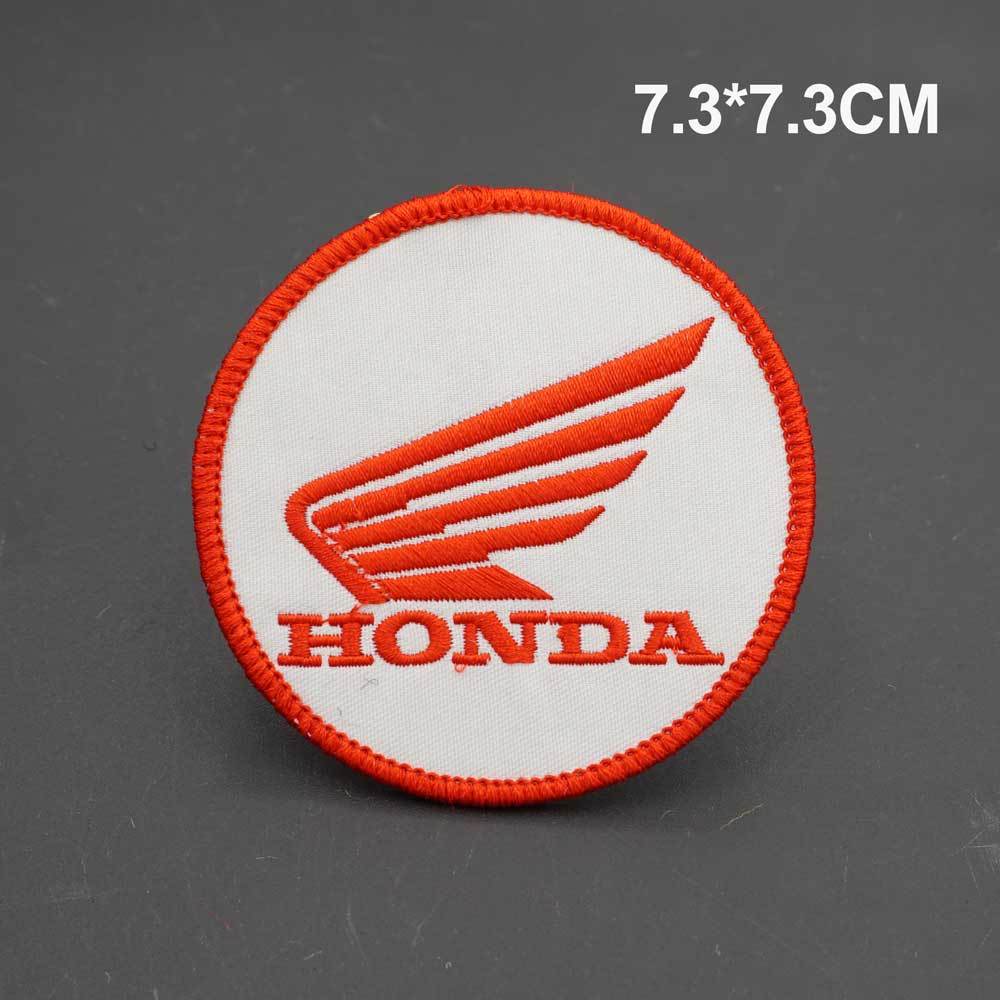 For Honda Crv CB400 CB650F CBF CBR250RR CRF SH300 NC750 Motorcycle Logo Embroidered Cloth Stickers Clothing Hole Patch Decal