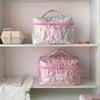 Shiny Pearl Star Makeup Bag Cute Zipper Cosmetic Organizer Women Portable Toiletry Case Female Cloth Handbag For Girls