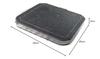 Mihiro "High-Durability Grooved Lava Plate" 25 x 25 x 3 cm thick, made by Kurogenbu
