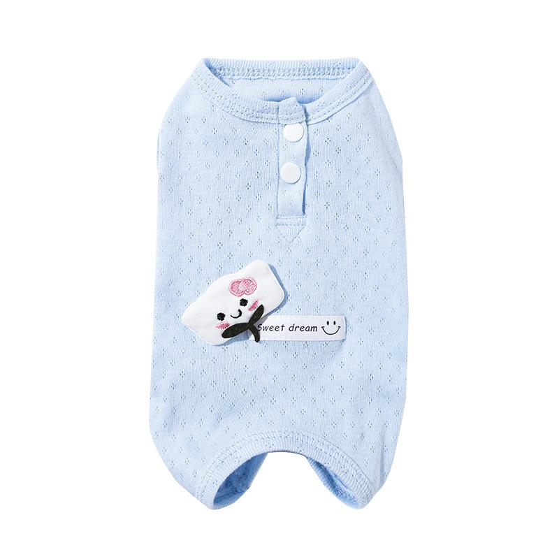 Cute Cloud Cat Sterilization Clothes Four-legged Clothes Thin Weaning Clothes Anti-break Free Postoperative Clothes Female Cat Pet Cat Clothes