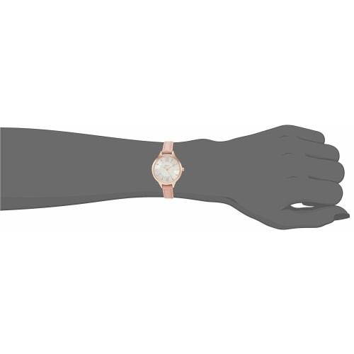 Fieldwork Analog Watch with Separate Leather Strap, Nickel-Free, Women's Pink, FSC147-2