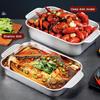 Stainless Steel Baking Pan With Lids Deep Dish For Fish/Pasta/Grilling Oven & Dishwasher Safe Cookware