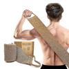 Extra Rough Exfoliating Back Scrubber for Shower with Natural Loofah Strap and Long Reach