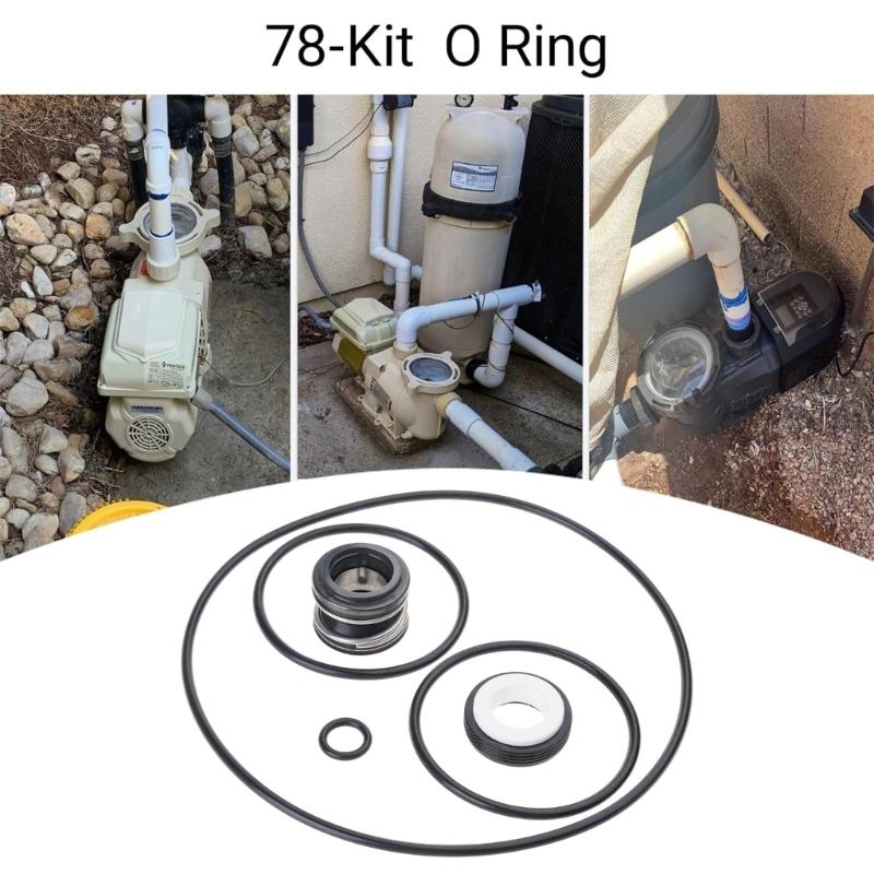 O Rings Seal Kit For Swimming Pool Pumps Repair Restores Optimal Pressure And Prevents Motor Damage