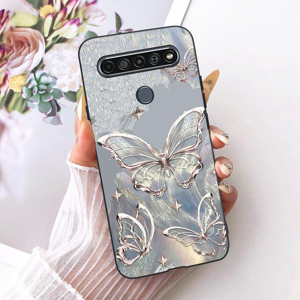 Casing For LG K41S 2020 Cover Silicone Cute Fashion Butterfly Funny Painted Phone Case LM-K410 LMK410EMW LM-K410EMW
