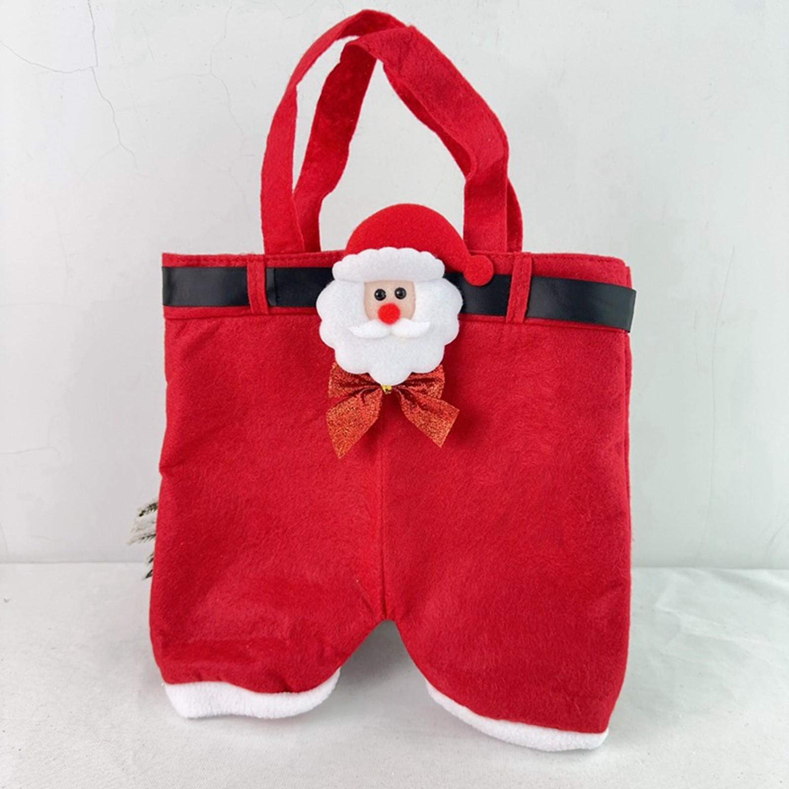 

Украшение бантом Рождественские штаны Штаны Клауса Подарочный пакет Мешок для конфет Подарочный пакет Детский праздничный пакет для закусок Подарочный пакет One Size