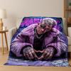 Manta de Franela con 26 Estilos de Artistas de Rap Dibujos Animados Tupac Snoop Dogg Hip Hop, Manta Acogedora Suave para Hogar Dormitorio Cama Cubierta de Sofá