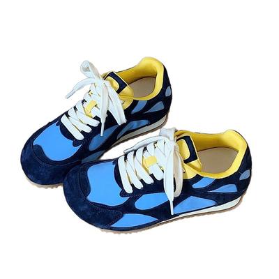 Fashion  New Color Matching German Training Shoes Women's   Retro Versatile Comfortable and Light Casual Sports Forrest Gump Shoes
