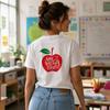 Teacher Appreciation Apple Tshirt Garunisextdyed Cotton Tee Unisexs Highquality Tshirt Fashion Trend Casual And Comfortable