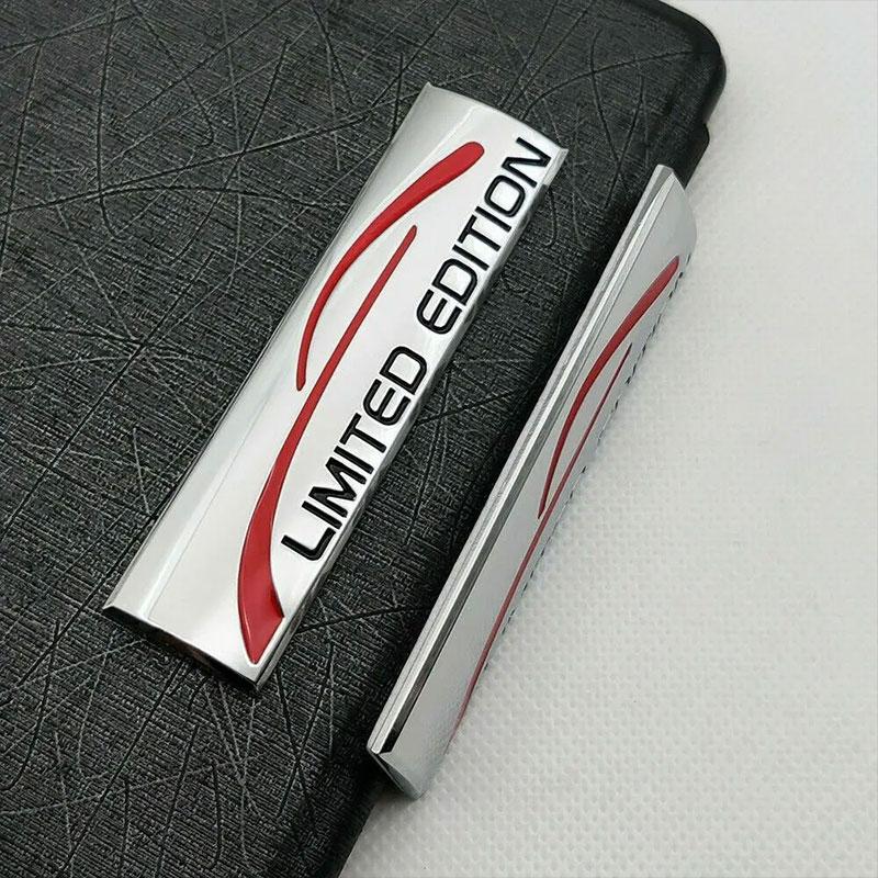 3D Metal Alloy Limited Edition Logo Car Fender Side Rear Trunk Sticker Emblem Badge Auto Modification Labels Accessories