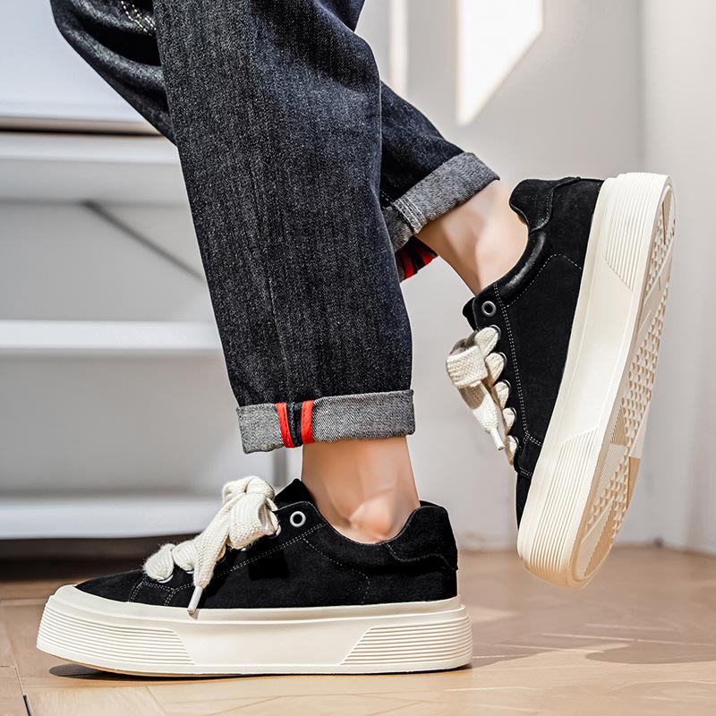 Herren-Freizeitschuhe, Sportschuhe, Frühlingsmode, bequeme, klobige flache Schuhe, vielseitig einsetzbar, rutschfest, strapazierfähig, vulkanisiert