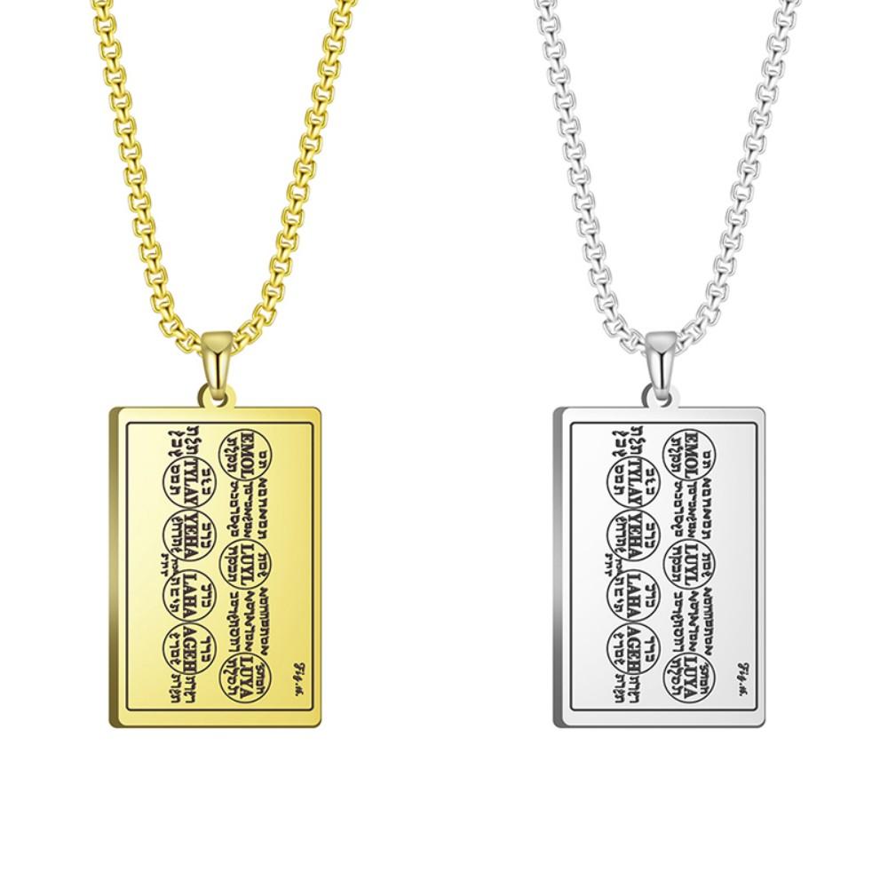 The First Seal 6th and 7th Books of Moses Necklaces Mystery Wicca Amulet of Greatest Fortune and Long Life Jewelry Gifts