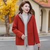 Aged Mother Autumn and Winter Fashion Coat Foreign Style Top Large Size Medium and Old Women's Clothing Winter Casual Coat