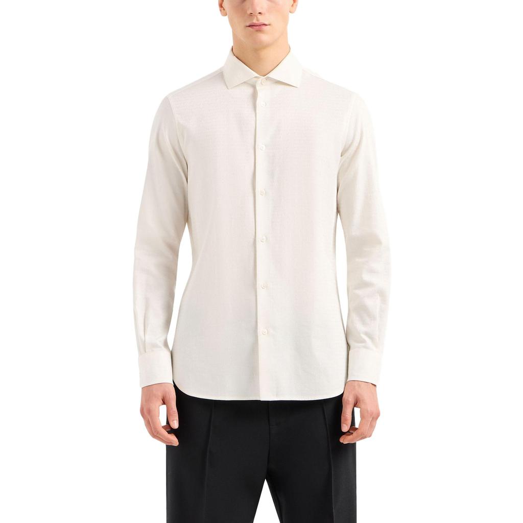 Emporio Armani Logo Jacquard Shirt 3D1C86-1NIUZ-F054