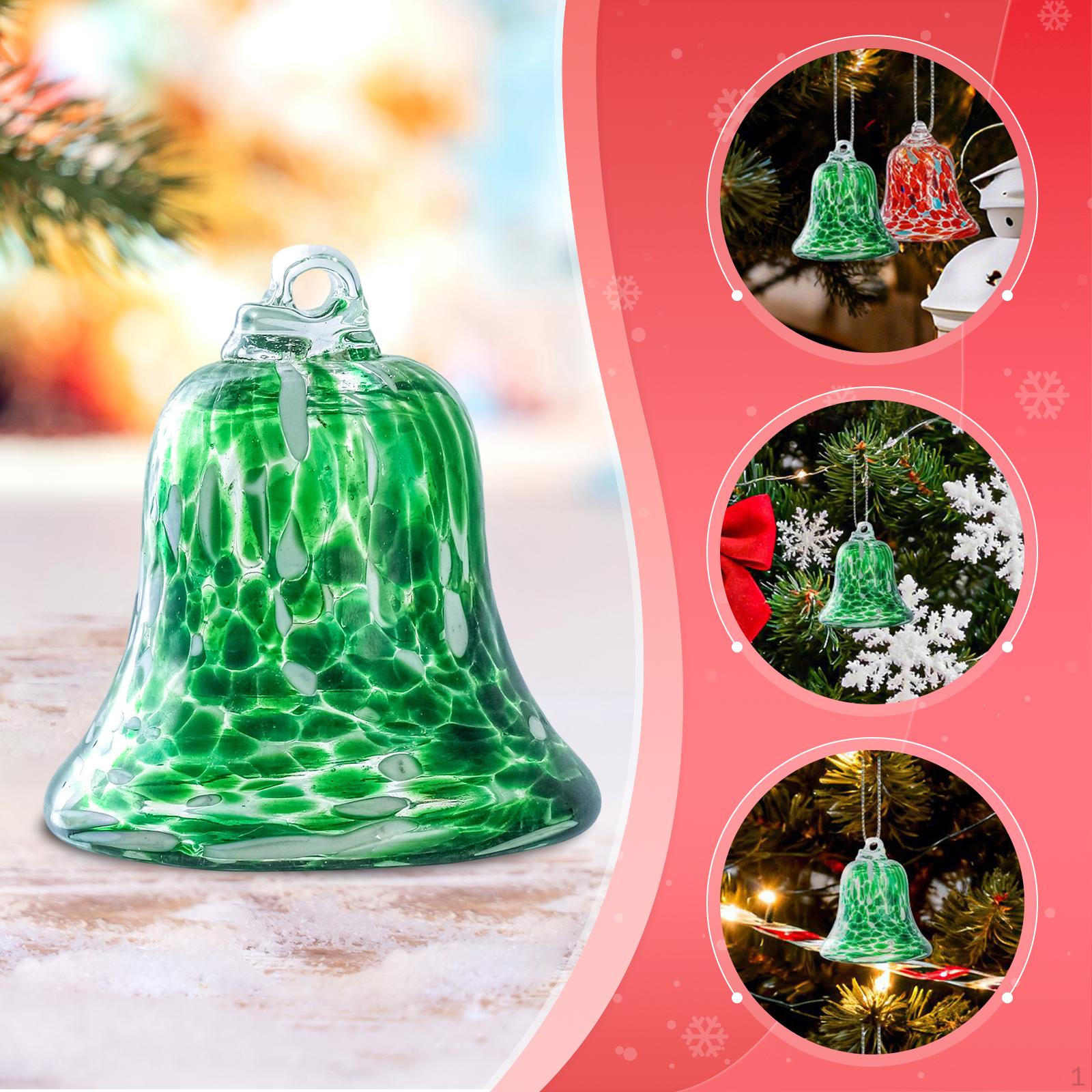 

Christmas Bell Ornament Charm Pendant Tree Hanging for Door зелёный