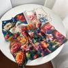 1116 new 111% pure cotton small square scarf spring and summer oil painting fashion versatile silk scarf shirt decorative scarf