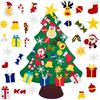 Fayoo DIY Felt Christmas Tree with 30pcs Ornaments, Xmas Gifts for Kids New Year Handmade Christmas Door Wall Hanging Decorations