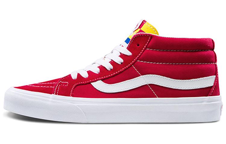 Vans SK8 Mid Mid Top Skate Shoes Red Unisex VN0A391FTOV 43