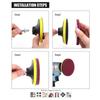 Multi-Piece Electric Drill Cleaning Brush Set for Home and Car