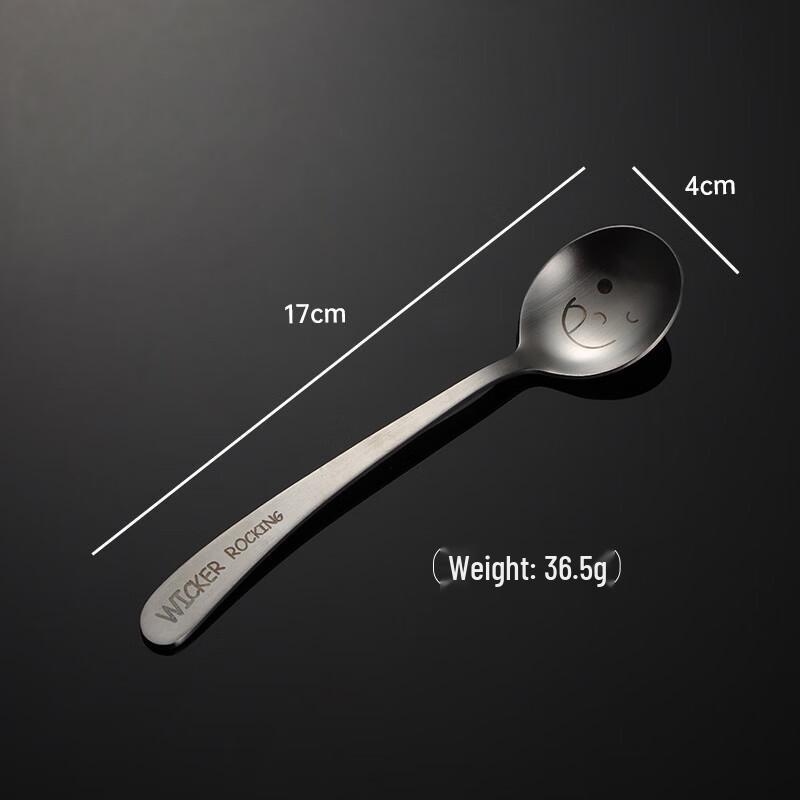 Qianxing 304 Stainless Steel Smile Face Student Cutlery